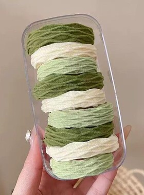 皮套女头绳皮筋高弹力耐用不伤发圈细粉色新款橡皮筋扎头发绳柔软