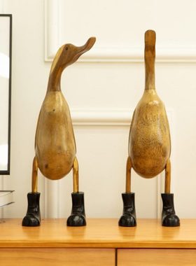 北欧轻奢鸭子摆件创意家居装饰品客厅玄关酒柜电视柜饰品