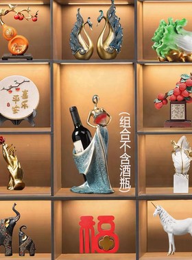 办公室柜子装饰品摆件公司高端大气上档次领导R老板书柜摆设装饰