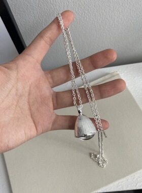 清透水晶吊坠项链女长款高级感轻奢小众气质配饰时尚毛衣链配饰潮