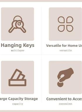 时尚简约现代兔子陶瓷钥匙挂架摆件创意家居装饰客厅玄关生日乔迁