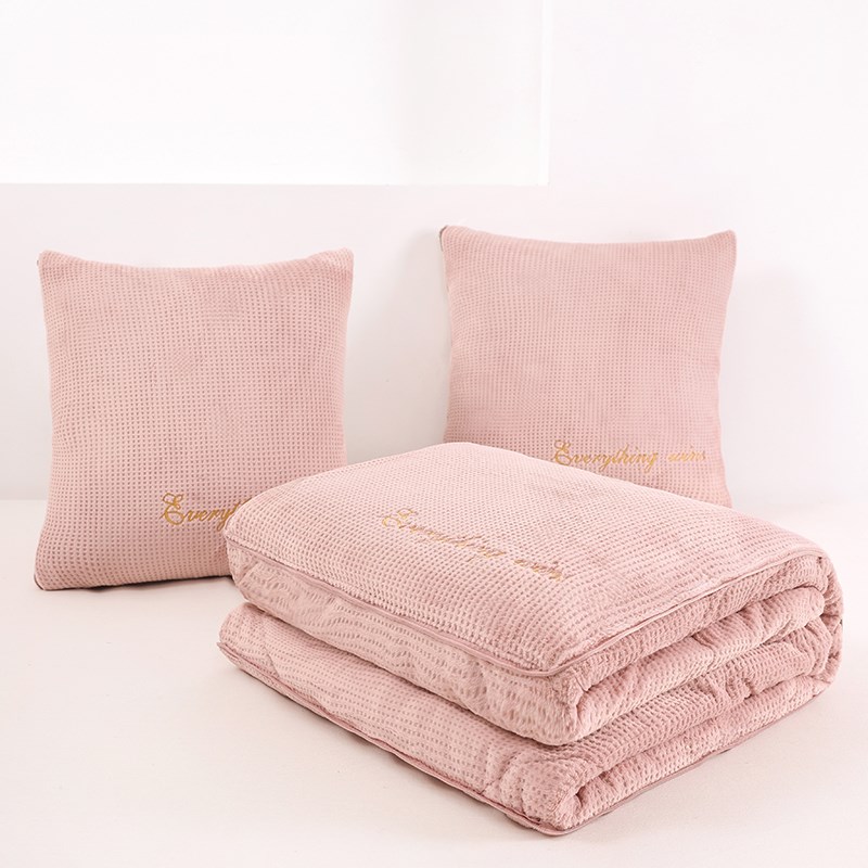 多功能冬季加厚牛奶绒q抱枕被子两用靠垫枕头毯午休车载办公室折 - 图2