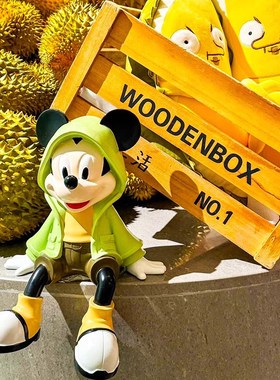 坐姿卡通米奇摆件酒柜客厅电视柜创意桌面入户家居高档玄关装饰品