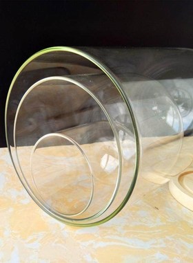 小号玻璃瓶昆虫标本展示核桃葫芦迷你圆顶木塞透明防尘罩子