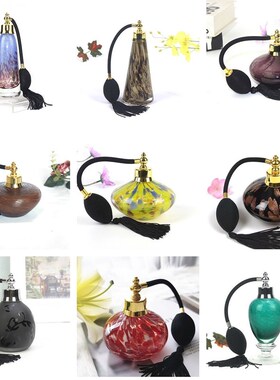 欧式复古喷雾气囊香水瓶空瓶宫廷装饰品家居摆件拍摄道具馈赠佳品