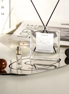 小西家创意云纹不锈钢托盘异形置物盘香薰摆M盘首饰收纳盘家居装