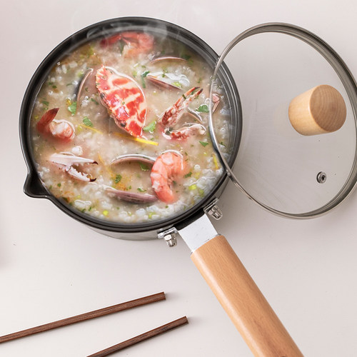 陶瓷奶锅砂锅家用燃气炖锅宝宝儿童辅食专用锅煮泡面热单人小砂锅 - 图2