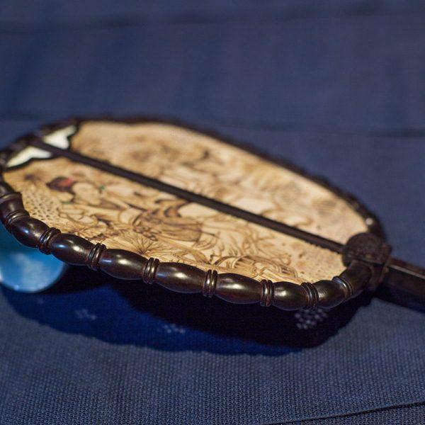 老阊门水檀宫扇扇子古风走秀檀木扇中国风镂空檀木折扇工艺传统,淘宝优惠券,粉丝福利购,淘宝优惠卷