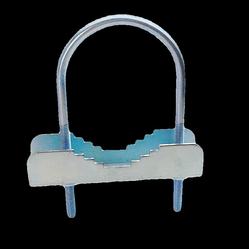 镀锌螺栓抱箍卡扣带齿挡板狗牙挡片镀锌夹具抱P箍配件狗牙管卡挡 - 图3