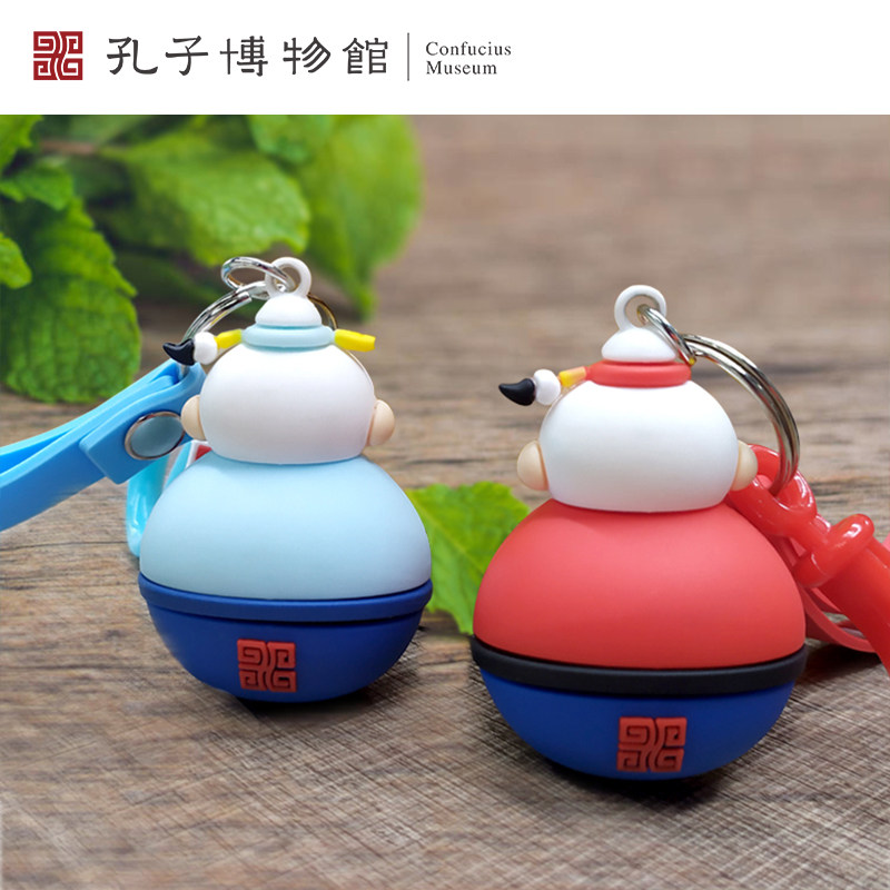 孔子博物馆文创 逢考必过钥匙扣孔庙祈福纪念品挂件装饰学生礼物