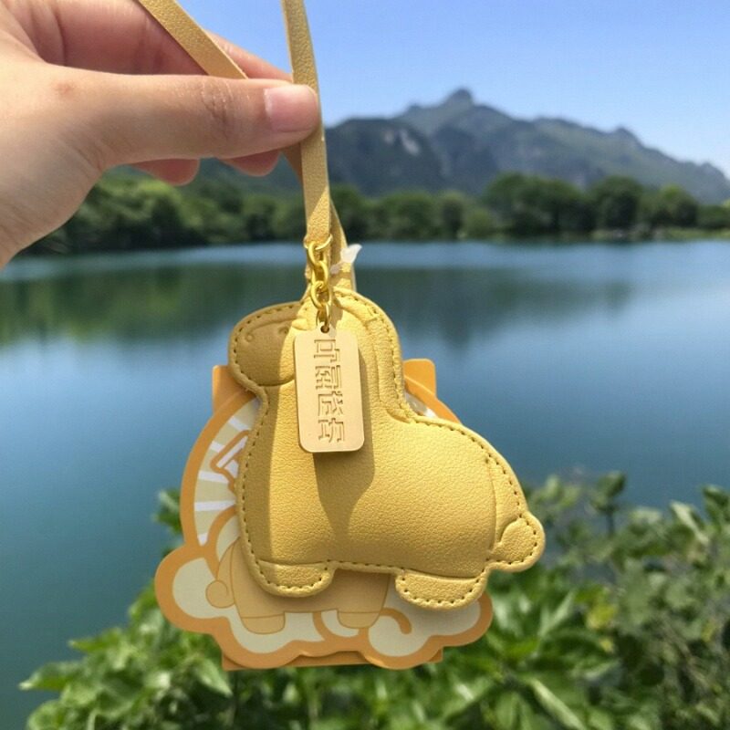 孔子博物馆文创 马到成功黄玉马皮质挂件马年新年本命年吉祥物