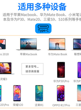 typec转hdmi扩拓展坞switch手机笔记本Mac投屏电视机投影仪转换器