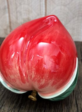 陶瓷寿桃寿辰送长辈老人恩师老师礼品客厅玄关家居电视柜饰品摆件