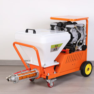 金刚砂橡胶屋顶防水喷涂机防火涂料真石漆喷漆机气泵高压喷涂