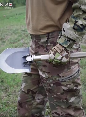 神獒工兵铲多功能户外中国车载折叠铲钓鱼铲子单兵铁锹兵工铲锰钢