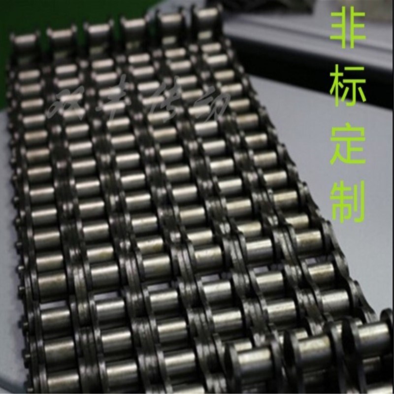 工业链条32A短节距50.8毫米单排链轮2寸双排接头卡扣传动用滚子链 - 图2