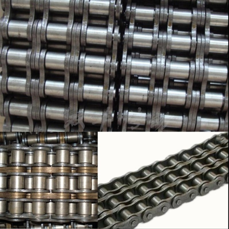 工业链条32A短节距50.8毫米单排链轮2寸双排接头卡扣传动用滚子链 - 图0