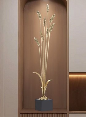 麦穗丰收大麦摆件客厅入户玄关壁龛旺宅J乔迁新居送礼轻奢高档礼