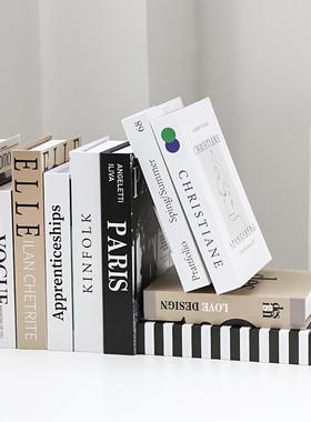 北欧ins假书摆件客厅书架创意现代简约装饰书仿真书一套家居软装