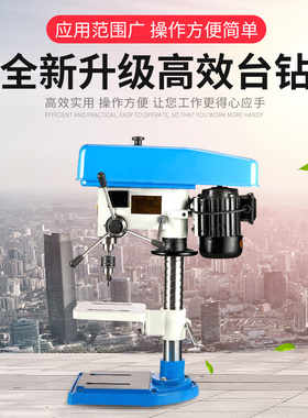 台钻工业级台式钻床小型家用220V台钻多功能电钻大功率攻铣一体机