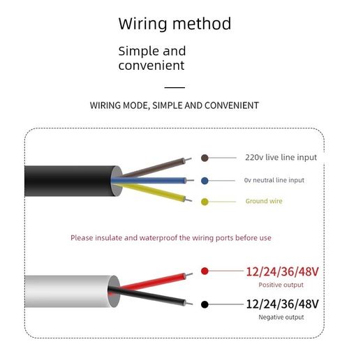百鑫明纬220V转12V防水开关电源24v 60W100W200W350W/LED灯变压器 - 图0