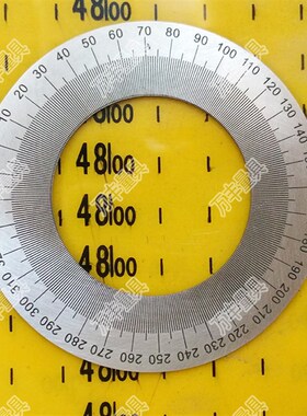 刻度盘圆形表手轮机械通用360度角测量器70X40x1A029直销恒久万丰