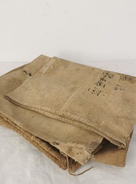 农村老式布袋民俗老物件老旧粮食口袋抗美援朝怀旧收藏博物馆摆件