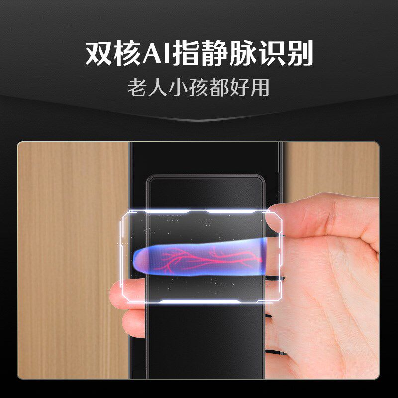 德施曼智能门锁全自动指静脉家用防盗门密码锁智能锁小嘀Q2S新品 - 图3