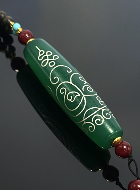 BUDDIA2025新款孔雀王天珠项链