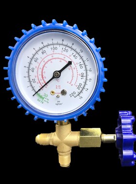 汽车空调加氟工具制冷剂家用冰箱挖土机雪种液空调加氟利昂冷媒表