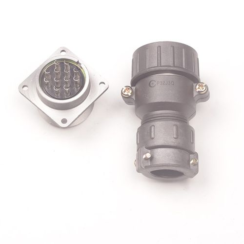 航空插头插座圆形P32K2Q对插连接器4芯8芯10芯12芯公母接插件 - 图3