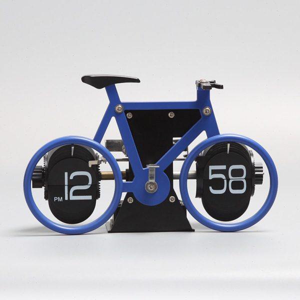 创意自行车翻页钟创意趣味桌面座钟新屋乔迁个性家用摆件装饰品,淘宝优惠券,粉丝福利购,淘宝优惠卷