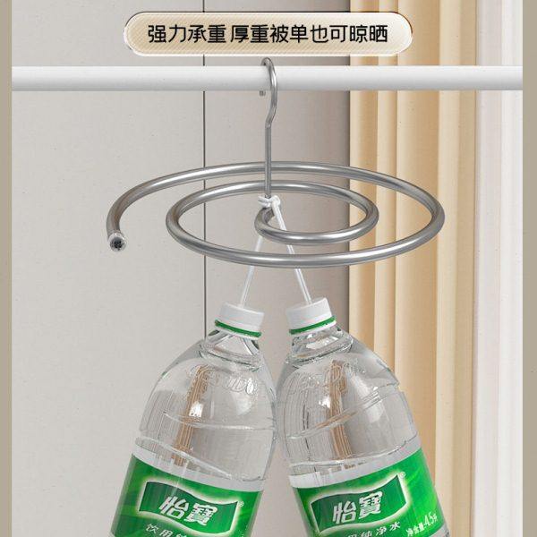 不锈钢晒被子神器螺旋式晾衣架阳台家用大圆形旋转挂凉晒床单被罩,淘宝优惠券,粉丝福利购,淘宝优惠卷