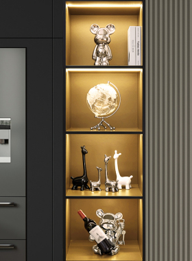 轻奢高档红酒架酒柜装饰品摆件现代高级感客厅电T视餐柜家居摆设
