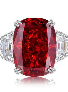 珠宝2023新款925银高碳钻戒指1F1*15帕德玛豪华欧美风直播爆款