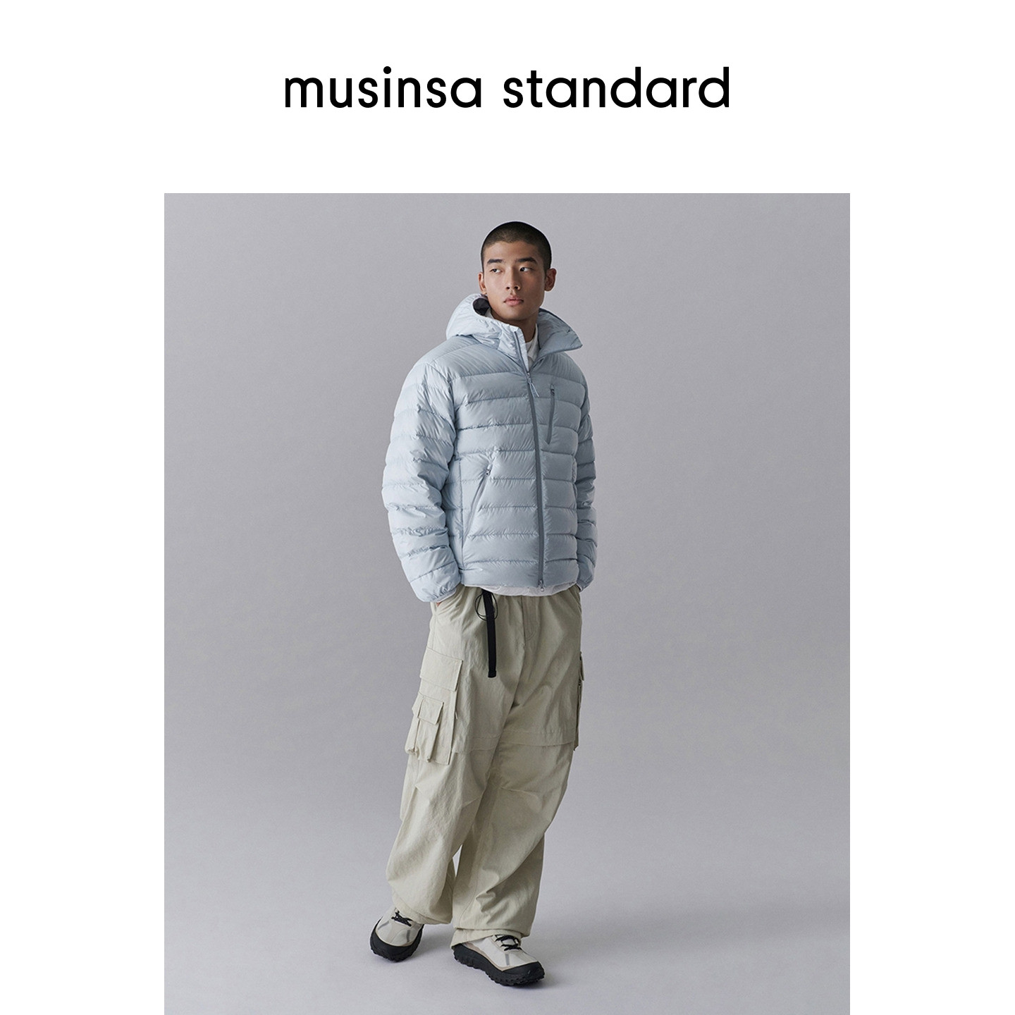 韩国秋冬男士排骨羽绒夹克外套musinsa standard