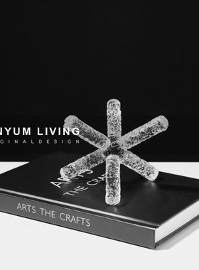 现代轻奢儿童房装饰创意水晶冰棱形状摆件家居工艺品Y软装饰品摆