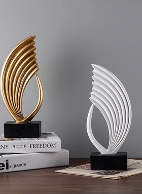 抽象艺术摆件轻奢高档玄关电视柜客厅酒柜家居软T装饰品样板间摆