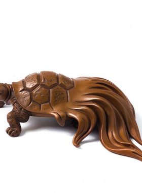 紫铜龙龟摆件家居装饰品送老人贺礼办公室客厅酒柜工艺品创意礼品