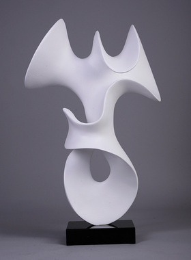 酒店样板房间家居l饰品别墅摆设现代简约玻璃钢抽象艺术品雕塑摆