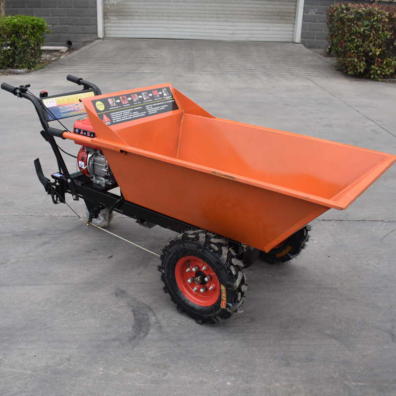 贵州汽油斗车柴油灰斗车拉沙翻斗车工地建房可站立骑行汽油三轮车 - 图2