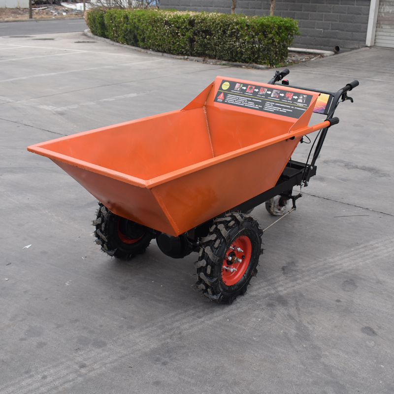 贵州汽油斗车柴油灰斗车拉沙翻斗车工地建房可站立骑行汽油三轮车 - 图1