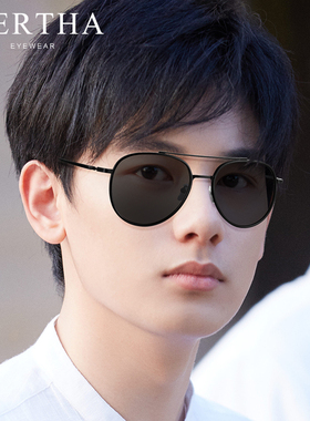 墨镜男士开车专用眼镜司机偏光太阳眼镜近视带度数驾驶潮防紫外线