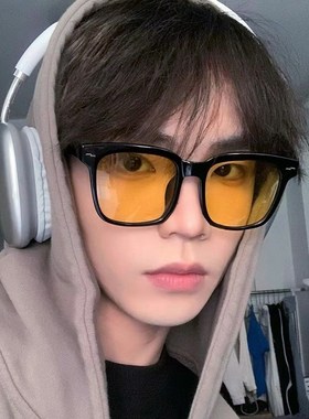 gm黑框茶色墨镜男级感近视带度数男士开车偏光镜太阳眼镜男款潮