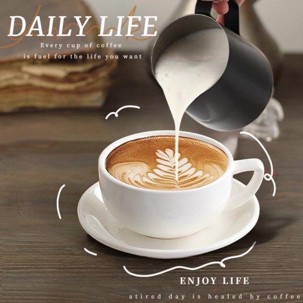 304不锈钢带刻度咖啡拉花杯意式奶缸打奶泡杯尖嘴奶泡壶拉花神器,淘宝优惠券,粉丝福利购,淘宝优惠卷