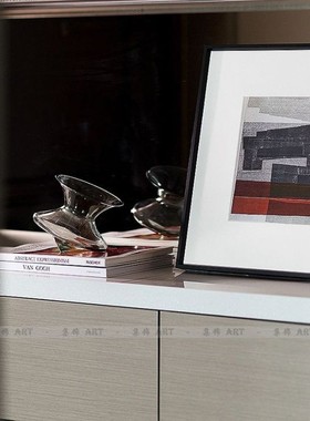 现代彩色玻璃创意陀螺设计客厅摆件时尚现代样板间家居饰品