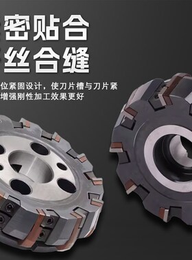 GMA75度端面铣刀盘可转位刀垫式重型铣刀盘镗床铣床粗加工刀盘200
