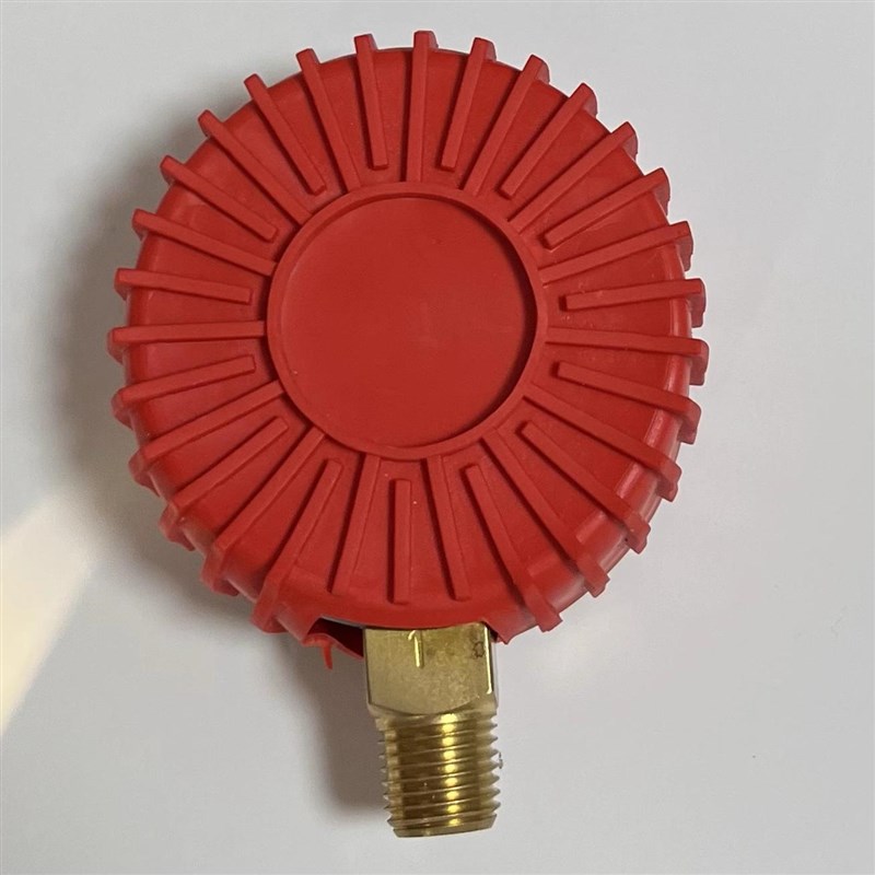 -1~+9bar压力真空表加橡胶保护套相当于-0.1~+0.9mpa 直径63mm - 图0