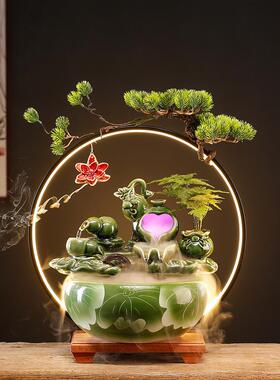 创意彷玉白菜增财摆件办公室客厅酒柜流水百件财富摆件开幕礼