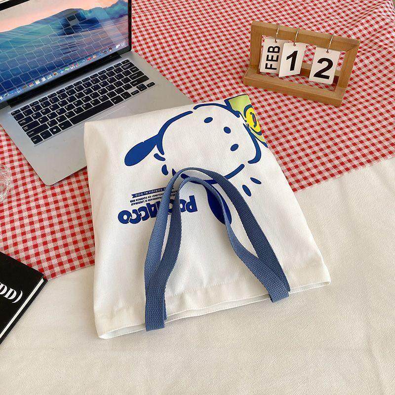 帆布包包女森系高颜值小众卡通单肩包外出大容量装书手提袋,淘宝优惠券,粉丝福利购,淘宝优惠卷